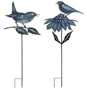 Bird Garden Stake (2 Asst)