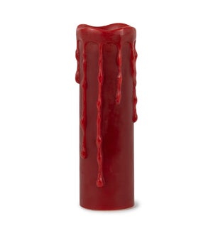 LED Wax Dripping Pillar Candle with 4 and 8 Hour Timer