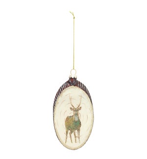 Deer Disc Ornament