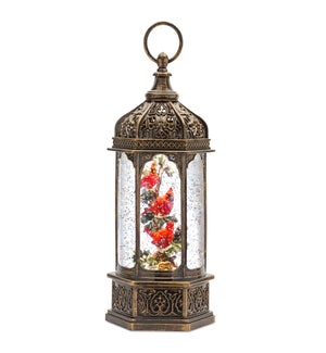Snow Globe with Cardinals 6 Hr Timer