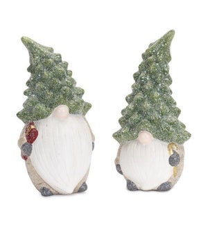 Gnome with Tree Hat (2 Asst)