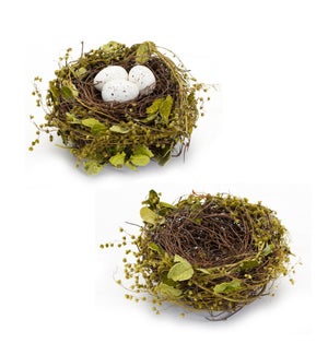 Nest and Nest with Eggs (2 Asst)