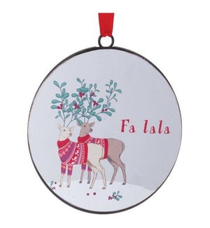 Deer Disc Ornament