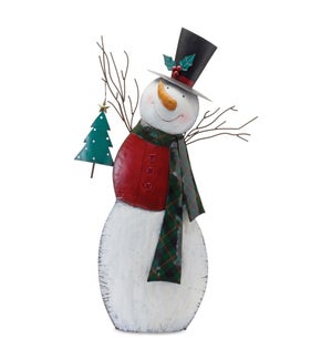 Snowman with Tree
