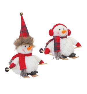 Snowman on Skis (2 Asst)