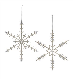 Snowflake Ornament (2 Asst)