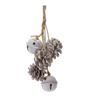 Bell and Pine Cone Ornament