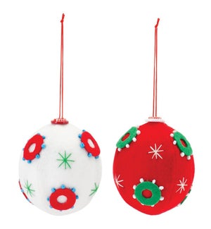 Ball Ornament (2 Asst)