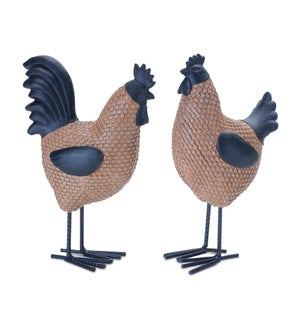 Hen and Rooster (2 Asst)