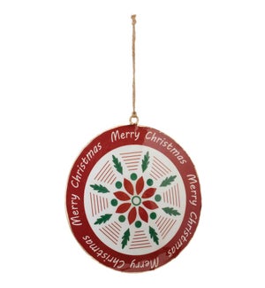 Merry Christmas Disc Ornament