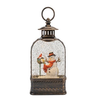 LED Snow Globe with Snowman