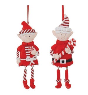 Elf Ornament (2 Asst)