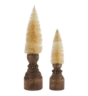 Mini Tree on Pedestal (Set of 2)