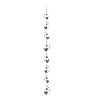 Bird and Bell Rain Chain
