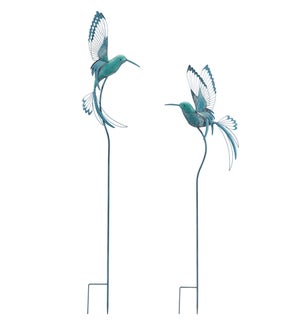 Hummingbird Garden Stake (2 Asst)