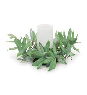 Olive Leaf Candle Ring