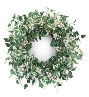Mixed Foliage and Berry Wreath