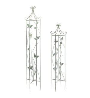 Trellis with Butterflies (Set of 2)