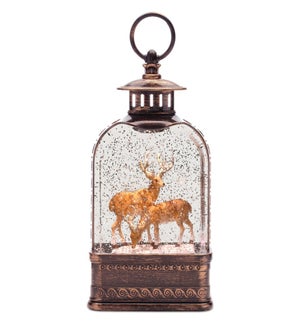 LED Snow Globe with Deer