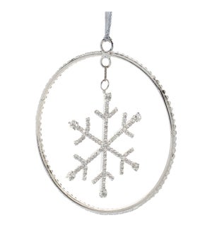 Snowflake Disc Ornament Beads
