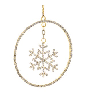 Snowflake Disc Ornament Beads