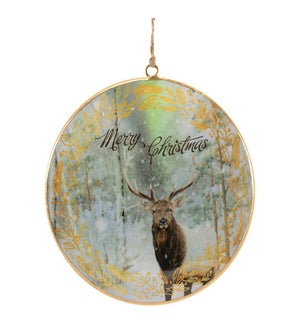 Deer Disc Ornament