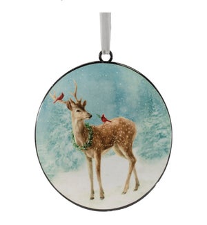Deer Disc Ornament