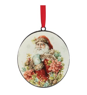Santa Disc Ornament