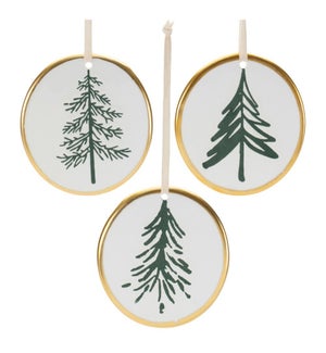 Tree Disc Ornament (3 Asst)