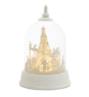 LED Rotating Globe with Santa and Sleigh