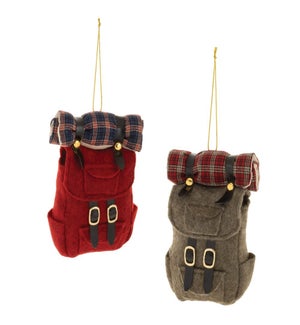 Backpack Ornament (2 Asst)