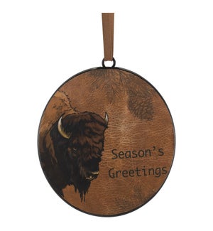 Bison Disc Ornament (2 Sided)