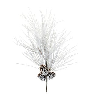 Flocked Pine Spray