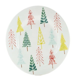 Plate with Tree Pattern