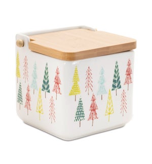 Box with Tree Pattern