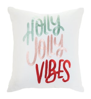 Holly Jolly Vibes Pillow