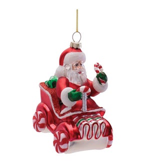 Santa in Candy Car
