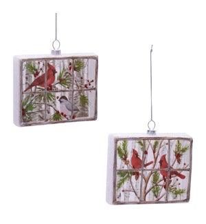 Cardinal Window Ornament (2 Asst)