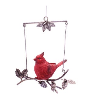 Cardinal on Branch Ornament