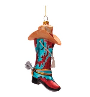 Cowboy Boot and Hat Ornament