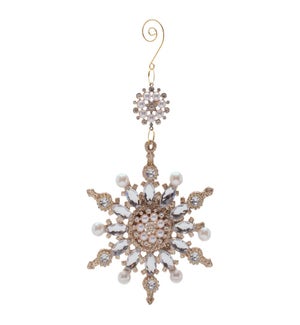 Pearl and Jewel Snowflake Ornament