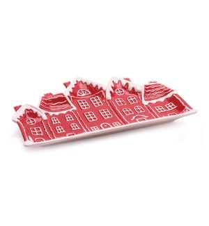 Street with Houses Platter