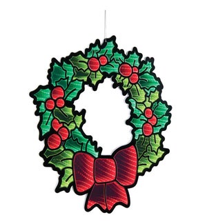 Holly Wreath with Bow Ekkolight