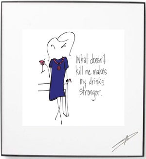Framed Art - Drinks Stronger
