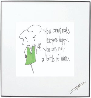 Framed Art - Bottle Of Wine