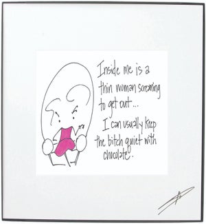 Framed Art - Chocolate Thin Woman