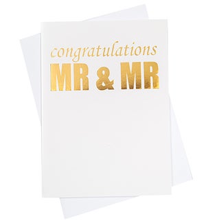 Greeting Card - Congratulations Mr And Mr