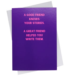 Greeting Card - Good Friend