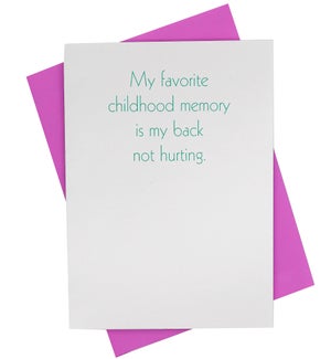 Greeting Card - Childhood Memory