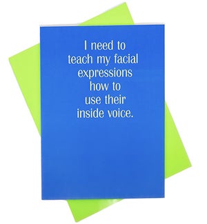 Greeting Card - Inside Voice